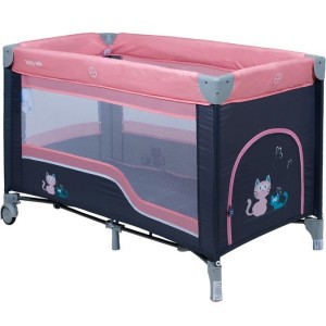 Detská cestovná postieľka Baby Mix, dark pink